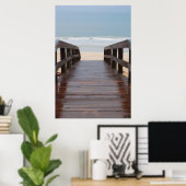 Poster Pont vers la plage (Bureau à domicile)
