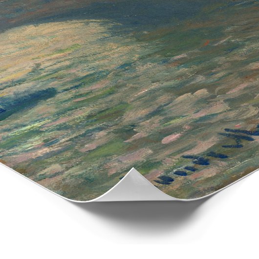 Poster pont Waterloo, Gray Day, 1903 (huile sur toile) (Coin)