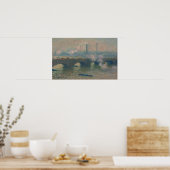 Poster pont Waterloo, Gray Day, 1903 (huile sur toile) (Cuisine)