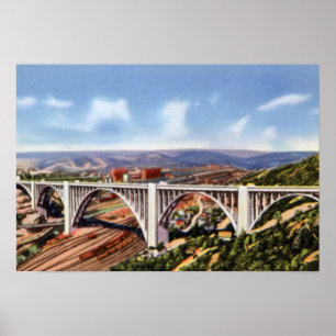 Poster Pont Westinghouse Pittsburgh Pennsylvanie