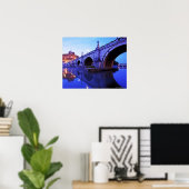 Poster Ponte Sant'Angelo et Castel Sant'Angelo sur (Bureau à domicile)