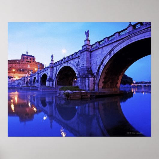 Poster Ponte Sant'Angelo et Castel Sant'Angelo sur (Devant)