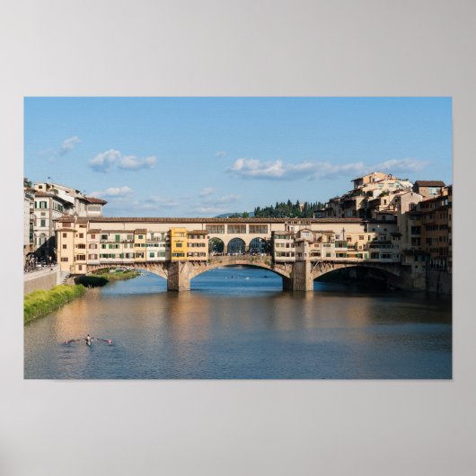 Poster Ponte Vecchio vieux pont - Florence, Italie (Devant)