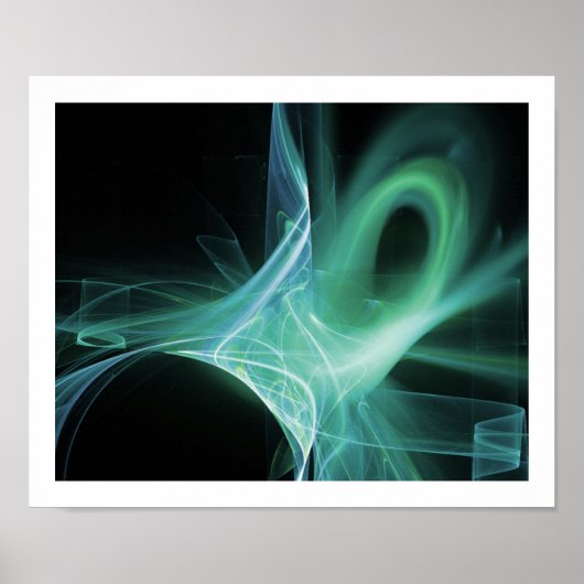 POSTER PONTES EN BLEU, VERT, TURQUOISE (Devant)
