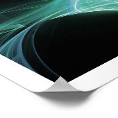 POSTER PONTES EN BLEU, VERT, TURQUOISE (Coin)