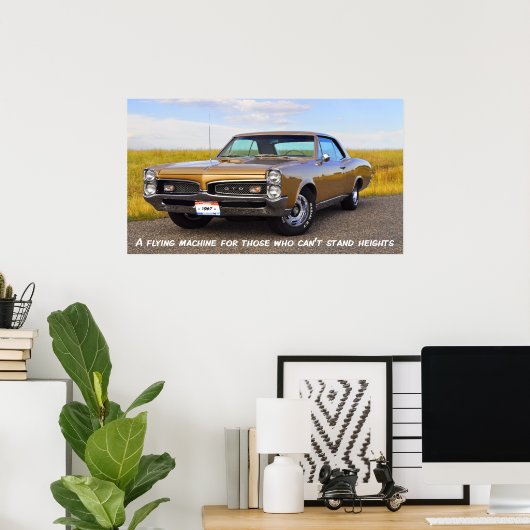 Poster Pontiac GTO 1967 (Bureau à domicile)