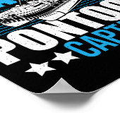 Poster Pontoon Boat Boat Party Le Pontoon le plus Okayest (Coin)