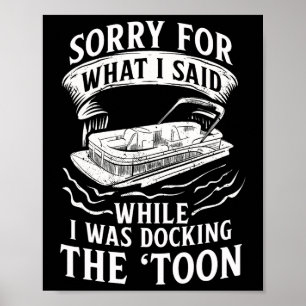 Poster Pontoon Pontoon Toon Pantoon Pontoon Boat Lake