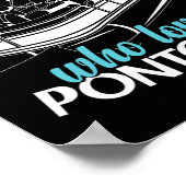 Poster Pontoon Pontooning Enfants de plaisance (Coin)