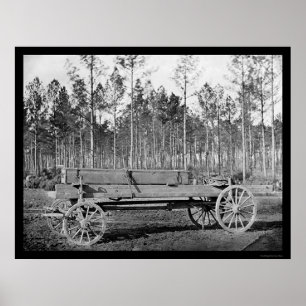 Poster Pontoon Wagon à la station Rappahannock 1864