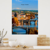 Poster Ponts de Prague Czechia (Cuisine)