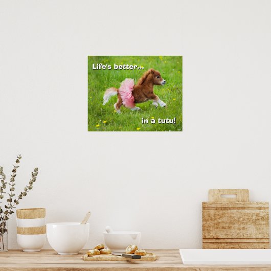 Poster Pony à Tutu (Cuisine)