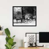 Poster Pony Cart Girl and Dogs 1921 (Bureau à domicile)