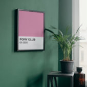 Poster Pony Club Chanson Couleur rose - Pleine Largeur