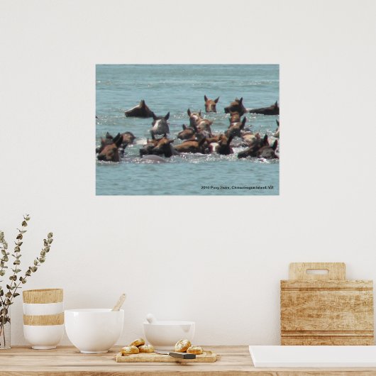 Poster Pony Swim 2010, Chincoteague Island, VA (Cuisine)