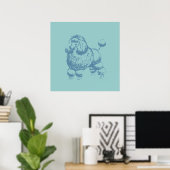 Poster Poodle (Bureau à domicile)