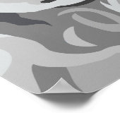 Poster Poodle blanc (Coin)