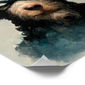 Poster Poodle Dressed As Superhero Dog (Coin)