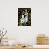 Poster Poodle (Jouet blanc) - Ophélie assis (Cuisine)