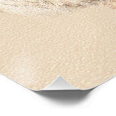 Poster Poodle Miniature Toy Apricot Crème Chien Brown Art (Coin)