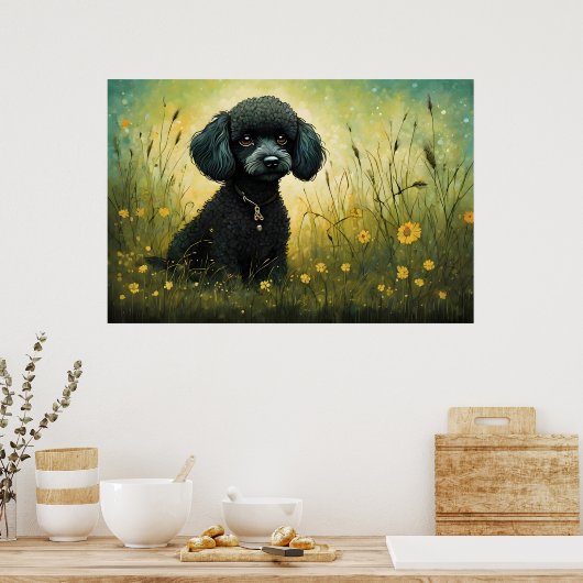 Poster Poodle mou dans l'art pré Imprimer (Cuisine)
