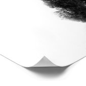 Poster Poodle noir découpé (Coin)