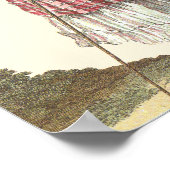 Poster Poodle noir en costume Marie Antoinette Imprimer (Coin)