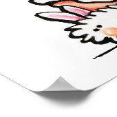 Poster Poodle noir spa (Coin)