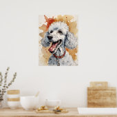 Poster Poodle - Pog Art Imprimer (Cuisine)