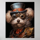 POSTER POODLE STEAMPUNK (Devant)