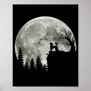 Poster Poodle Sur Mountain Halloween Cadeau Pour Poodle L