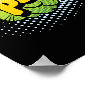 Poster Poof ! Explosion de bande dessinée Magical Pop Art (Coin)