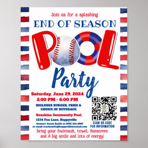 Poster Pool & Baseball
