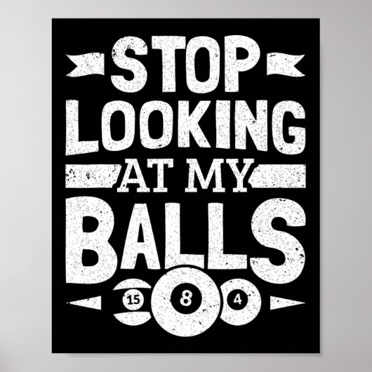 Poster Pool Billard Outdoor Pour Pool Player Billard Play (Devant)