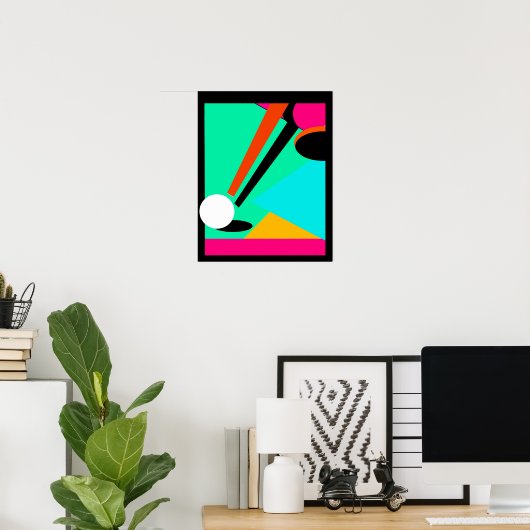 POSTER ~ POOL ~ BILLIARDEN IN ABSTRACT ~ CUE BALL (Thuiskantoor)