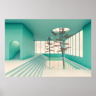 Poster Pool de puces