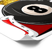 Poster Pool King Boys Pool Billard Mens Pool (Coin)
