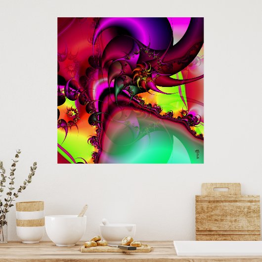 Poster Pool of the Spiral King Variation 1 Art Imprimer (Cuisine)