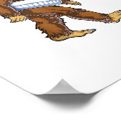 Poster Pool Party Bigfoot Unicorn Float Funny Sasquatch R (Coin)