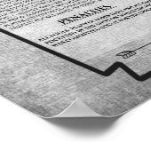 Poster Pool Room Print 8 Billiards Game Rules Poste (Coin)