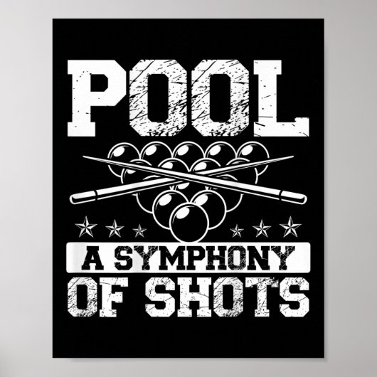 Poster Pool Une Symphonie De Tirages Ckprint Pool Player (Devant)