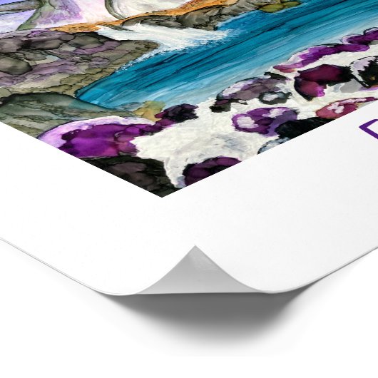 Poster Pools de fées Skye Scotland (Coin)