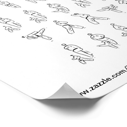Poster Poomse en miroir Tae Kwon Do (Coin)