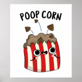 Poster Poop Corn Funny Pop Corn Pun (Devant)