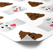 Poster poop emoji et papier de toilette (Coin)