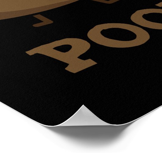 Poster Poople Funny Poop Pun Dark BG (Coin)