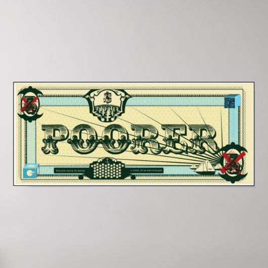 Poster POORER par KNEW! Designs (Devant)