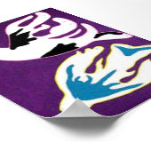 Poster Pop Art Abstrait Deux colombes (Coin)