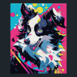 Poster Pop Art Anime Border Collie Dog 004 - Victoria Sas<br><div class="desc">[ Peintures d'art de haute qualité ] ● Acrylique sur papier ● 8.000~10.000pixel ● 500dpi ⇢ Victoria Sasuke ♥ Illustrateur qui aime les dessins animés japonais et les chiens de Kawaii. Elle dessine des chiens joyeux et expressifs dans un style coloré et POP. Ces peintures vont égayer votre quotidien.</div>