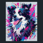 Poster Pop Art Anime Border Collie Dog 005 - Victoria Sas<br><div class="desc">[ Peintures d'art de haute qualité ] ● Acrylique sur papier ● 8.000~10.000pixel ● 500dpi ⇢ Victoria Sasuke ♥ Illustrateur qui aime les dessins animés japonais et les chiens de Kawaii. Elle dessine des chiens joyeux et expressifs dans un style coloré et POP. Ces peintures vont égayer votre quotidien.</div>
